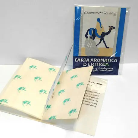 Carta Aromatica D’Eritrea Blù Blue Incense Paper Booklets