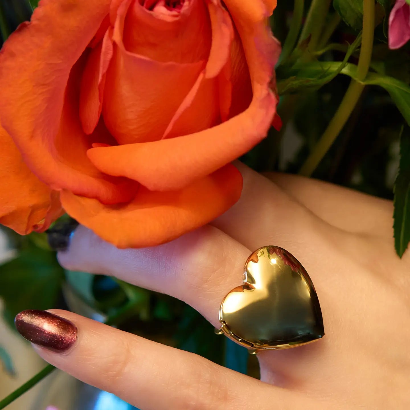 Locket Up Ring - 18k Gold Plated