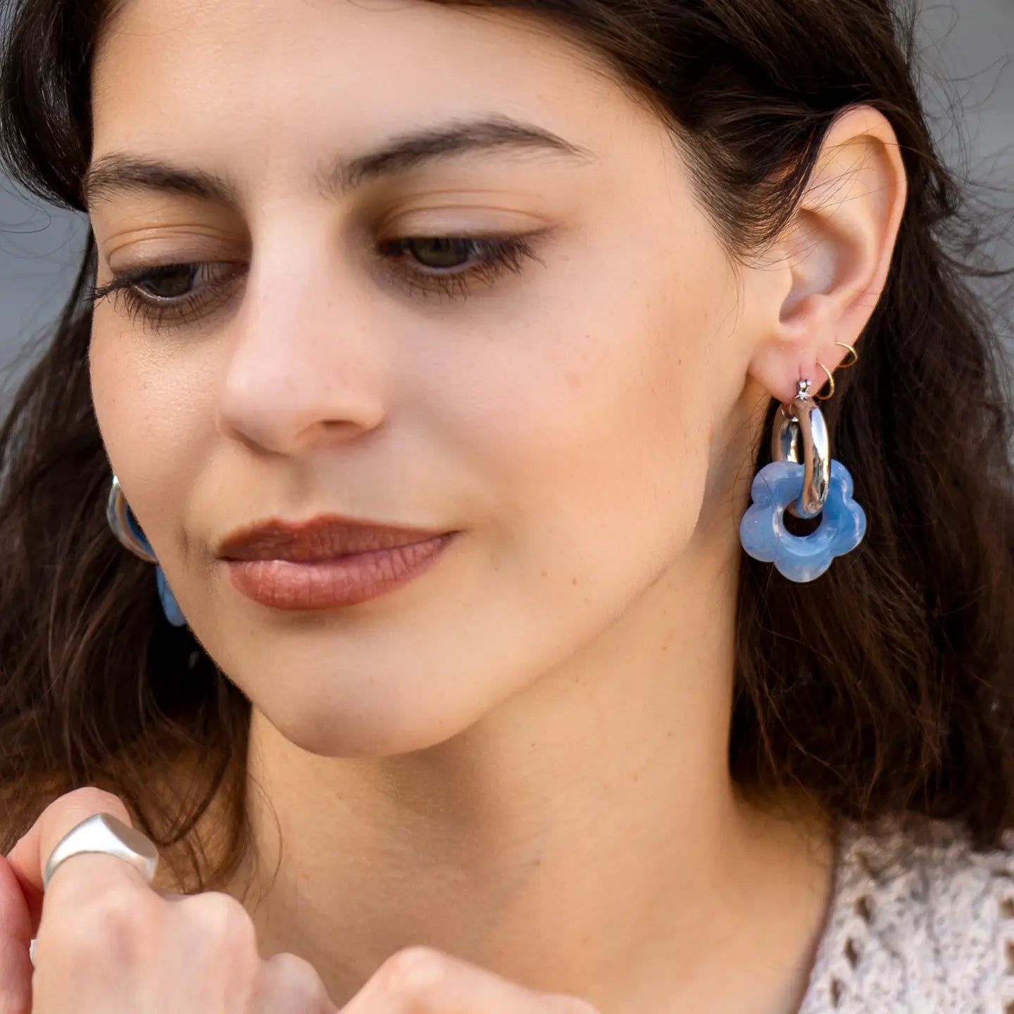 Dazy Nights in Silver Sky - Stainless Steel