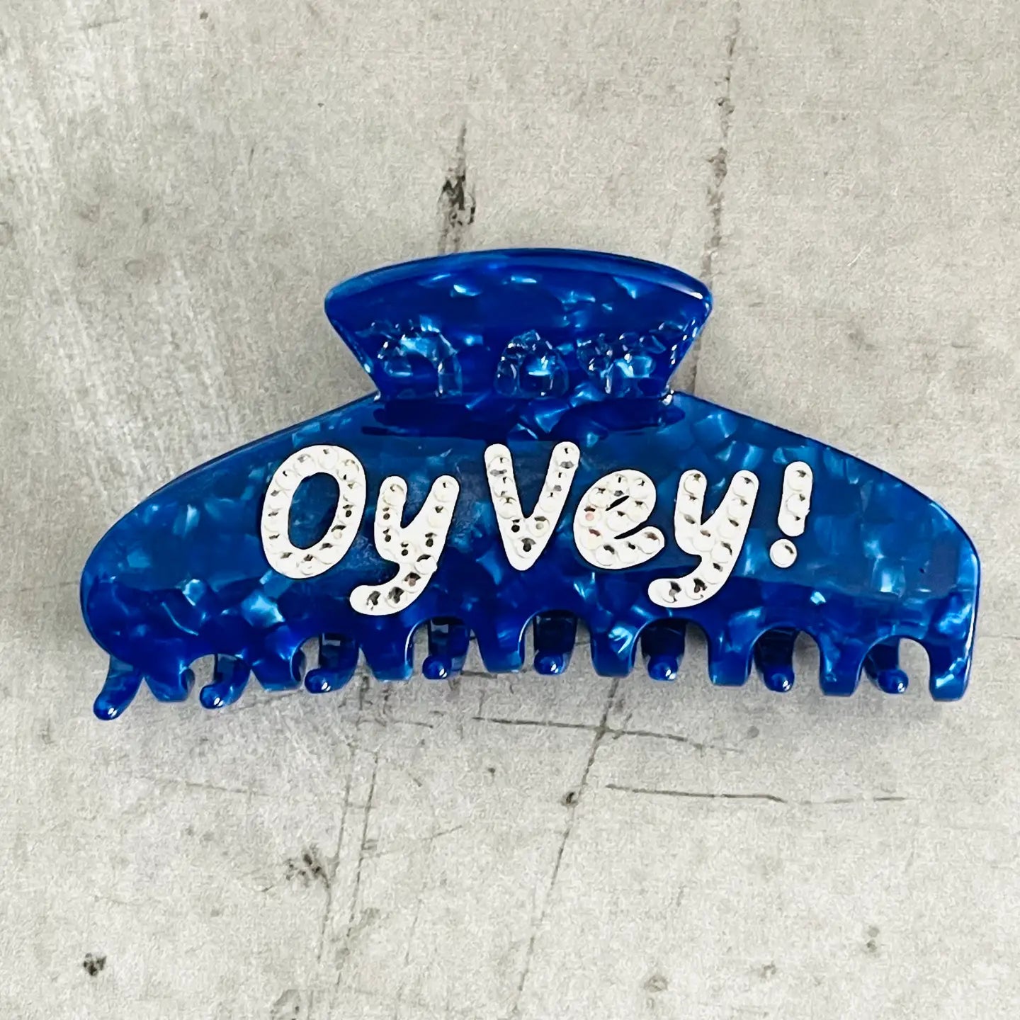 Oy Vey! Rhinestone Claw Clip