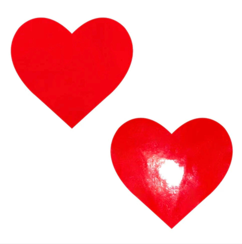 Red Vinyl Nipple Pasties