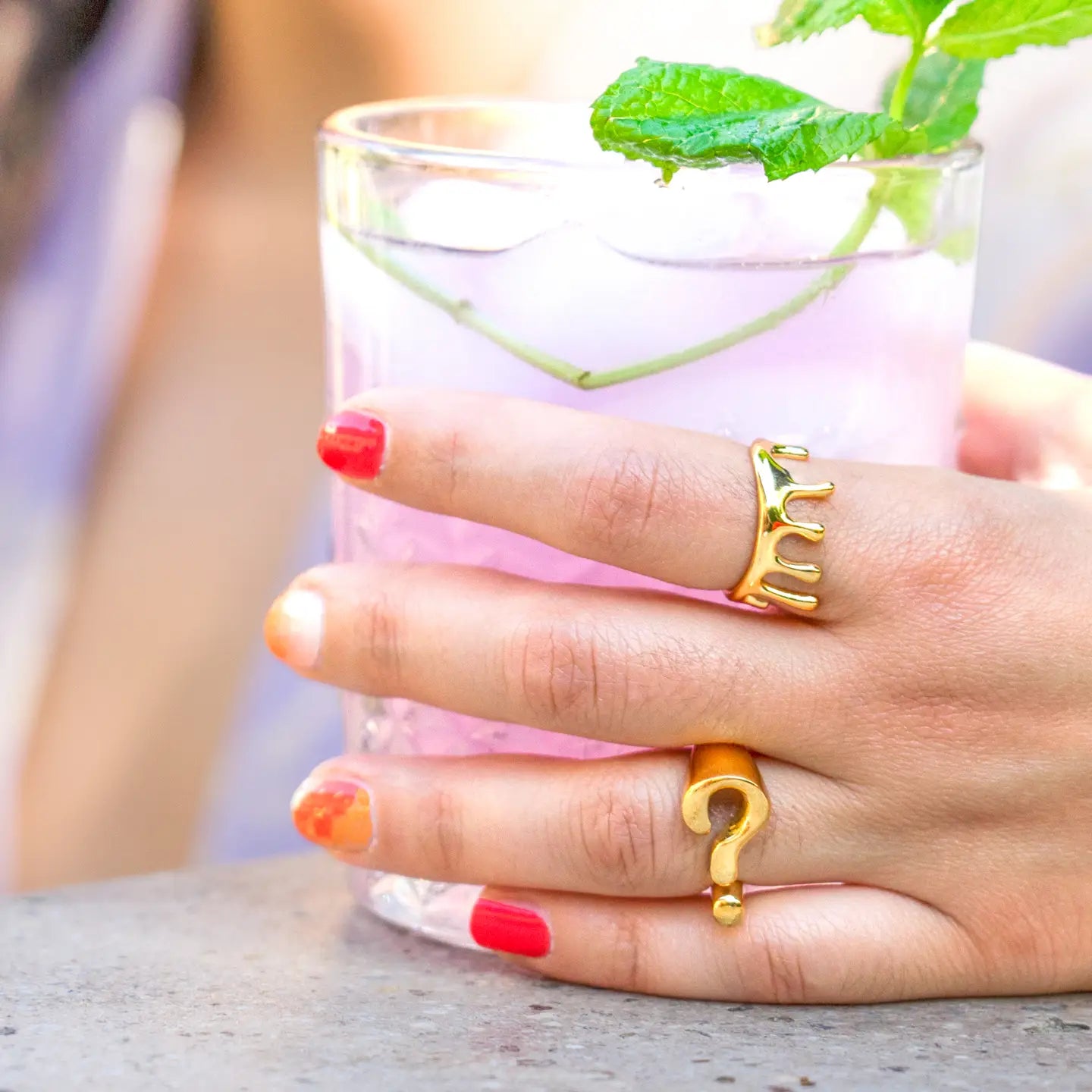 Say What? Ring - Gold Plated
