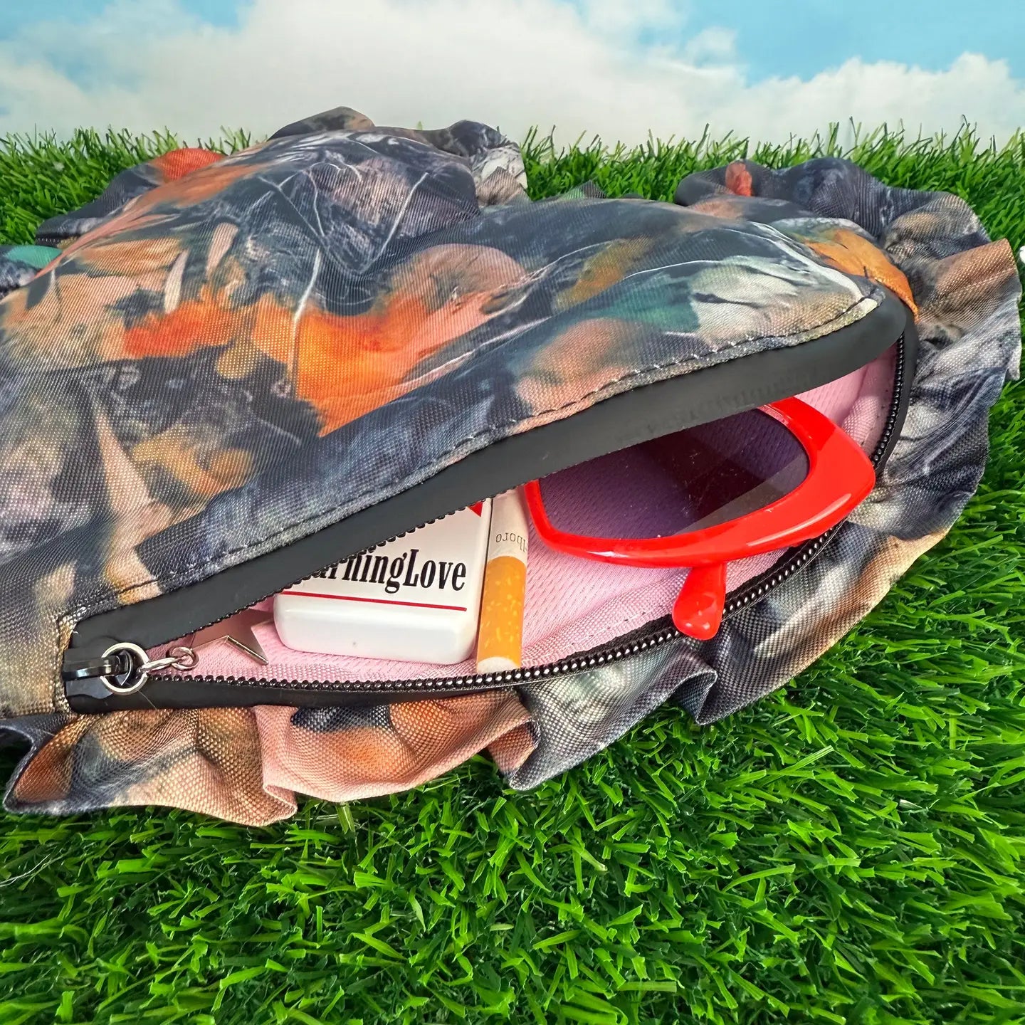 Camo Heart Smell Proof Stash Bag