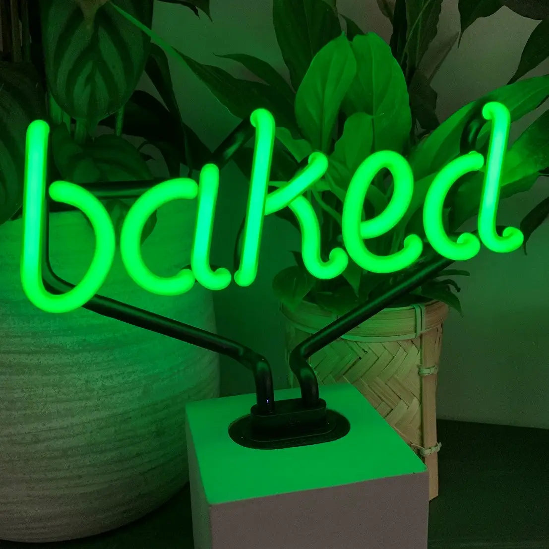 Neon 'Baked' Sign