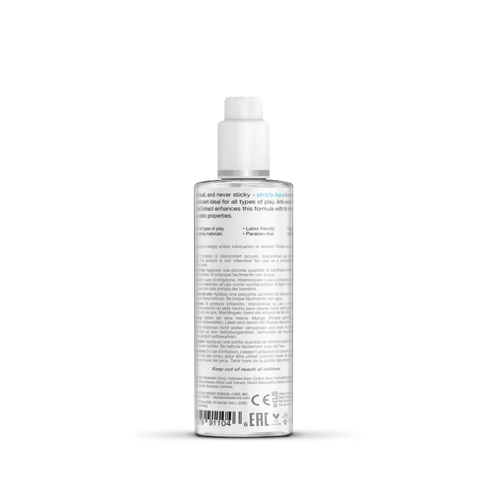 Simply Aqua Water-Based Lubricant 4 oz.