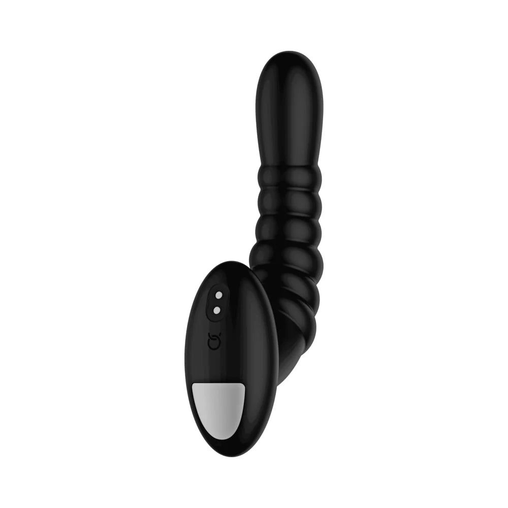 Ribbed Pro Rechargeable Silicone Vibrating Anal Massager