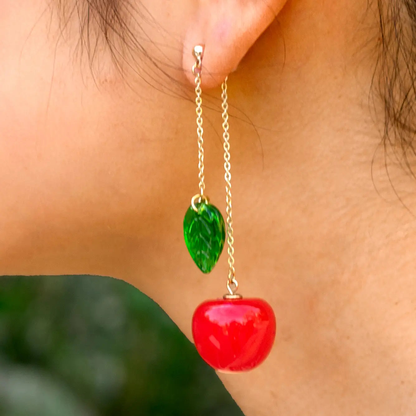 Cherry Bomb Layered Earring