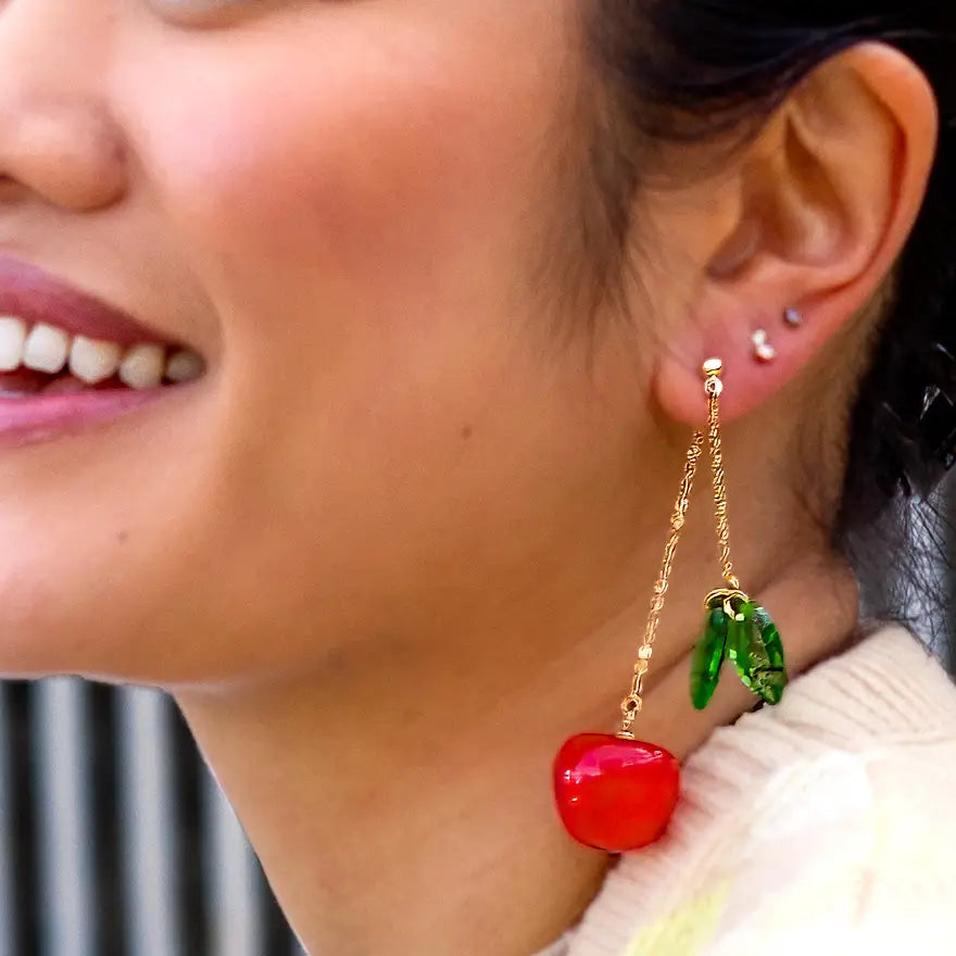 Cherry Bomb Layered Earring