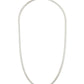 Zoe Rhodium Silver Snake Chain Necklace