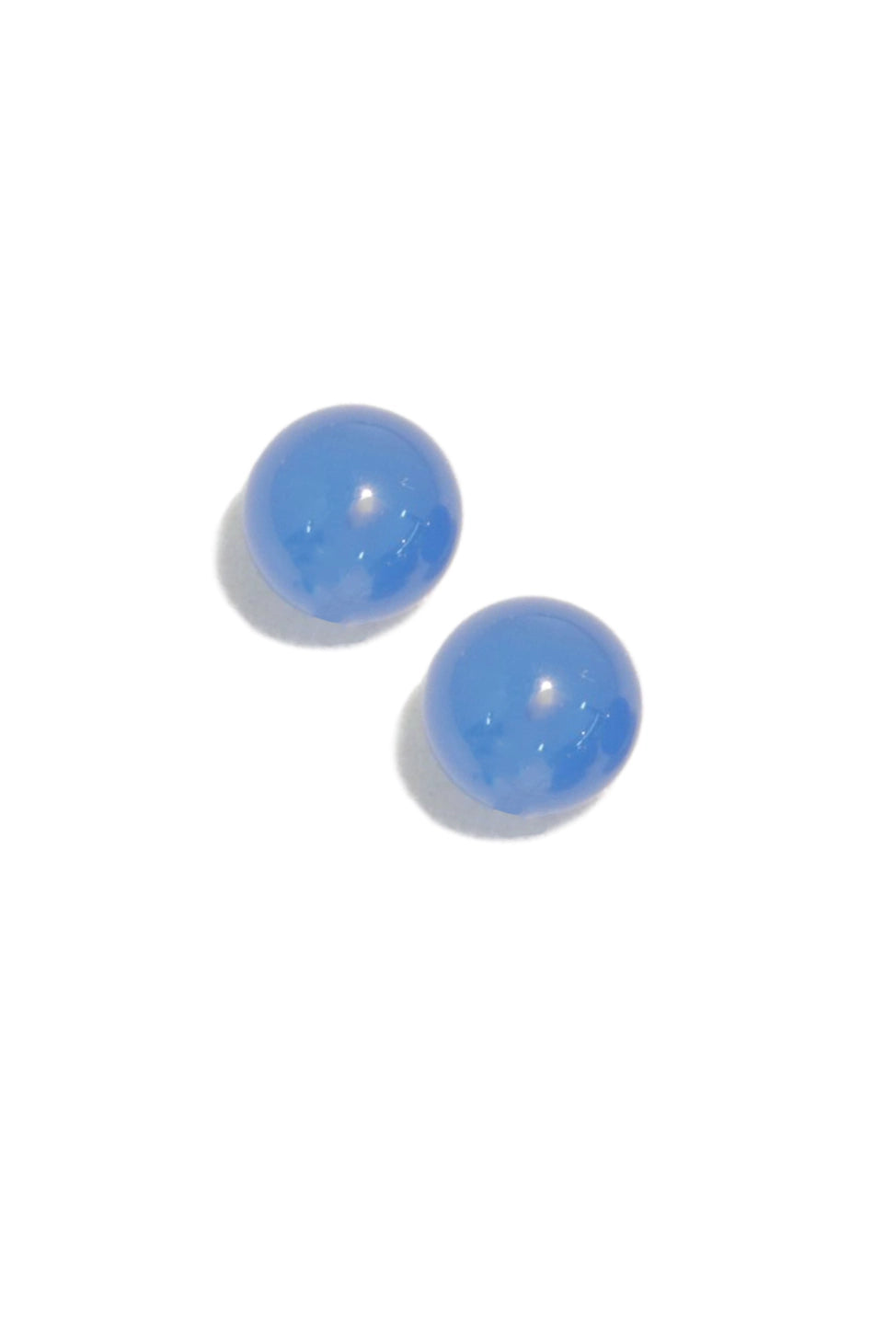 Morse Code Studs - 18k Gold Plated - Blue Onyx