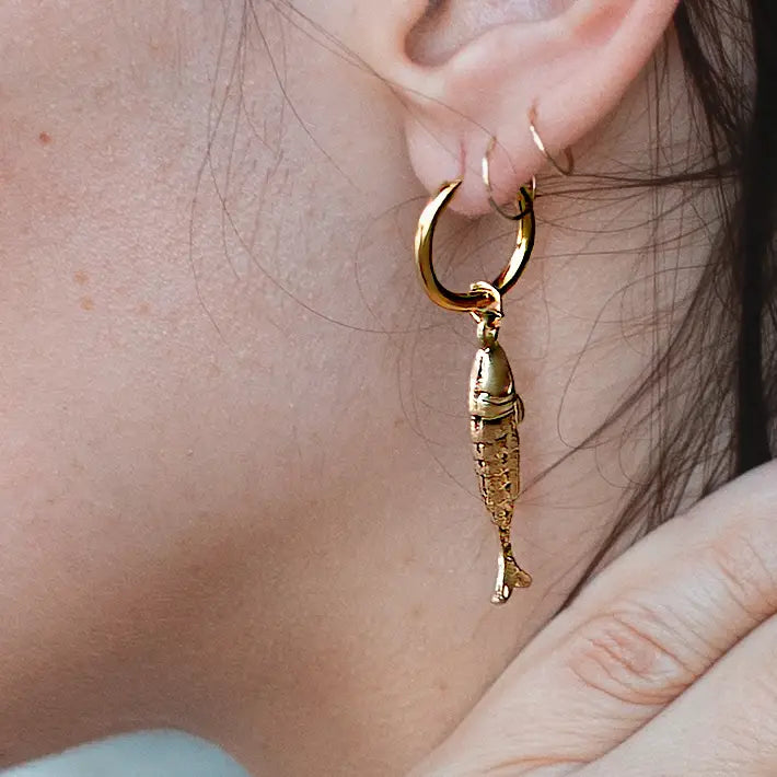 Pesce Hoops - 18k Gold Plated