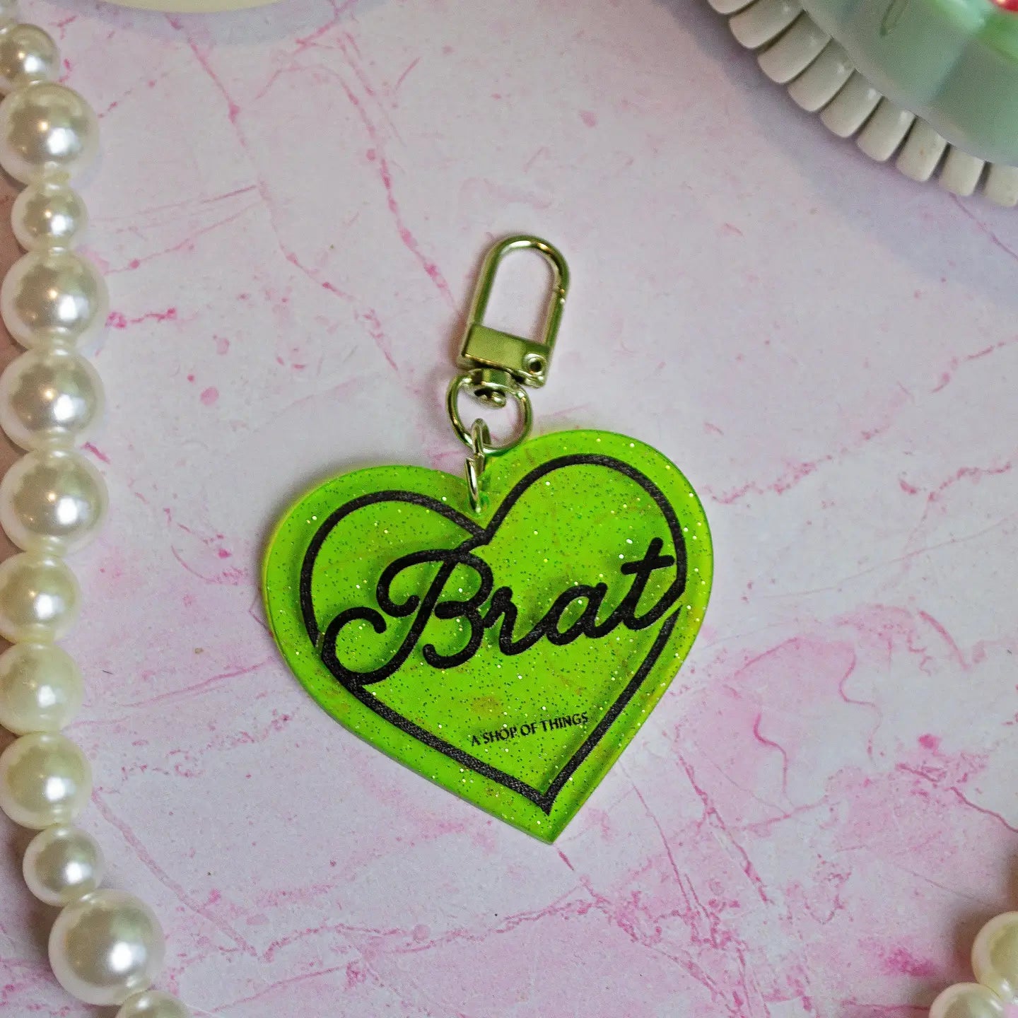 Brat Keychain